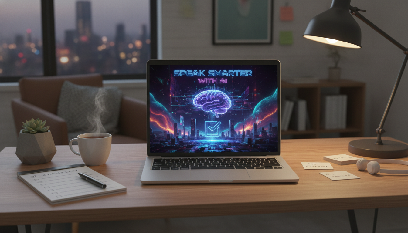 15-Minute AI Speaking Practice Checklist for Confidence